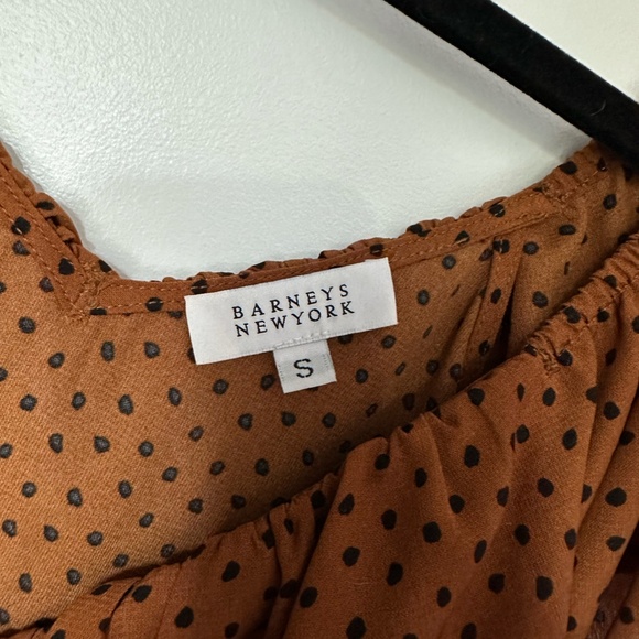 Barneys New York Sleeveless V Neck Long Button Down Dress - Picture 2 of 3